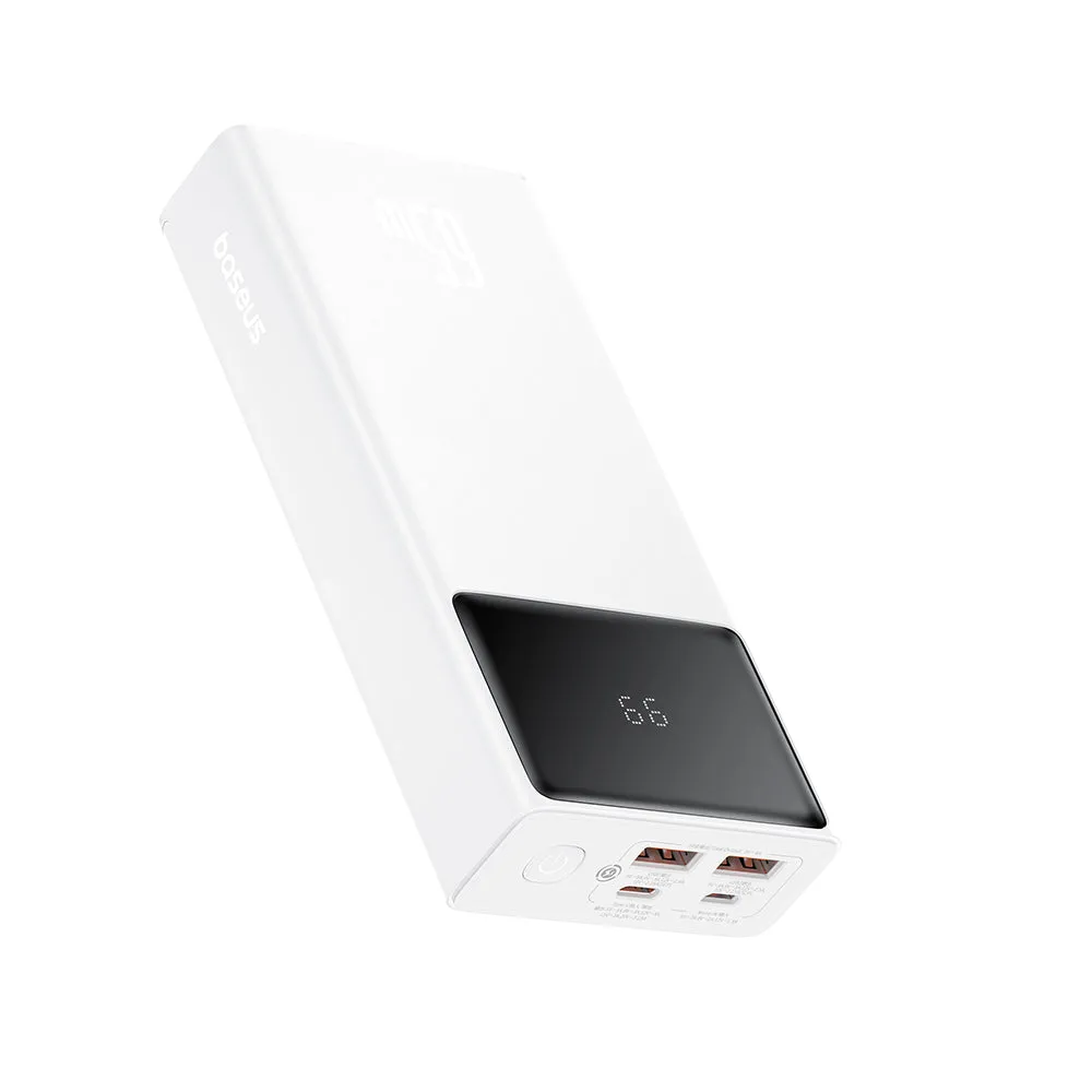 Baseus Star Lord Digital Display Fast Charging Power Bank 20000mAh 65W - Moonlight White