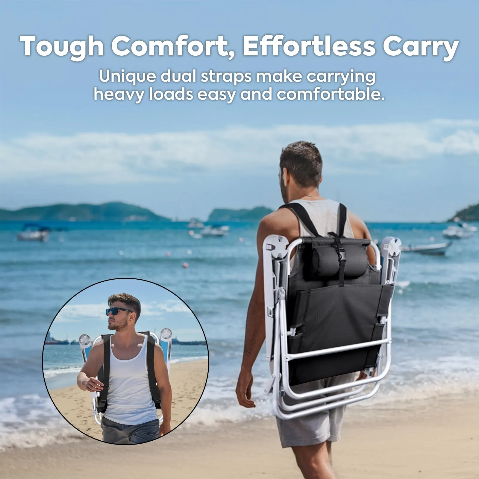 BC75 Extra-Wide Backpack Beach Chair | ICECO