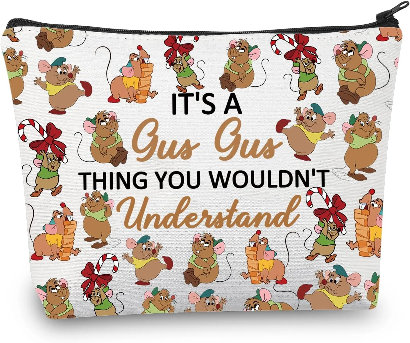 BDPWSS Cartoon Mouse Makeup Bag Mouse Fans Gift It's A Rat Thing You Wouldn't Understand Gift Fairy Tales Gift (It's Rat Thing)
