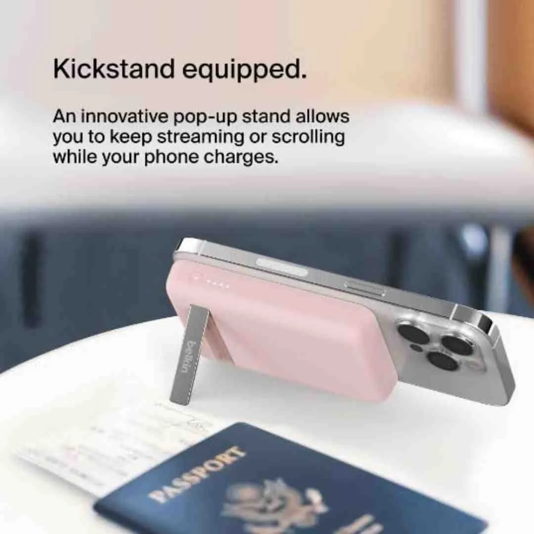 Belkin 5000 mAH Magsafe Wireless Power Bank Pink