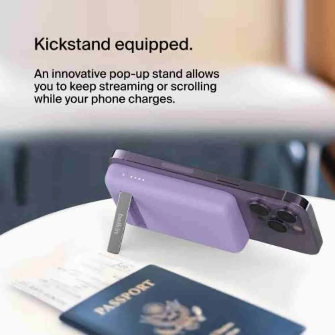 Belkin 5000 mAH Magsafe Wireless Power Bank Purple