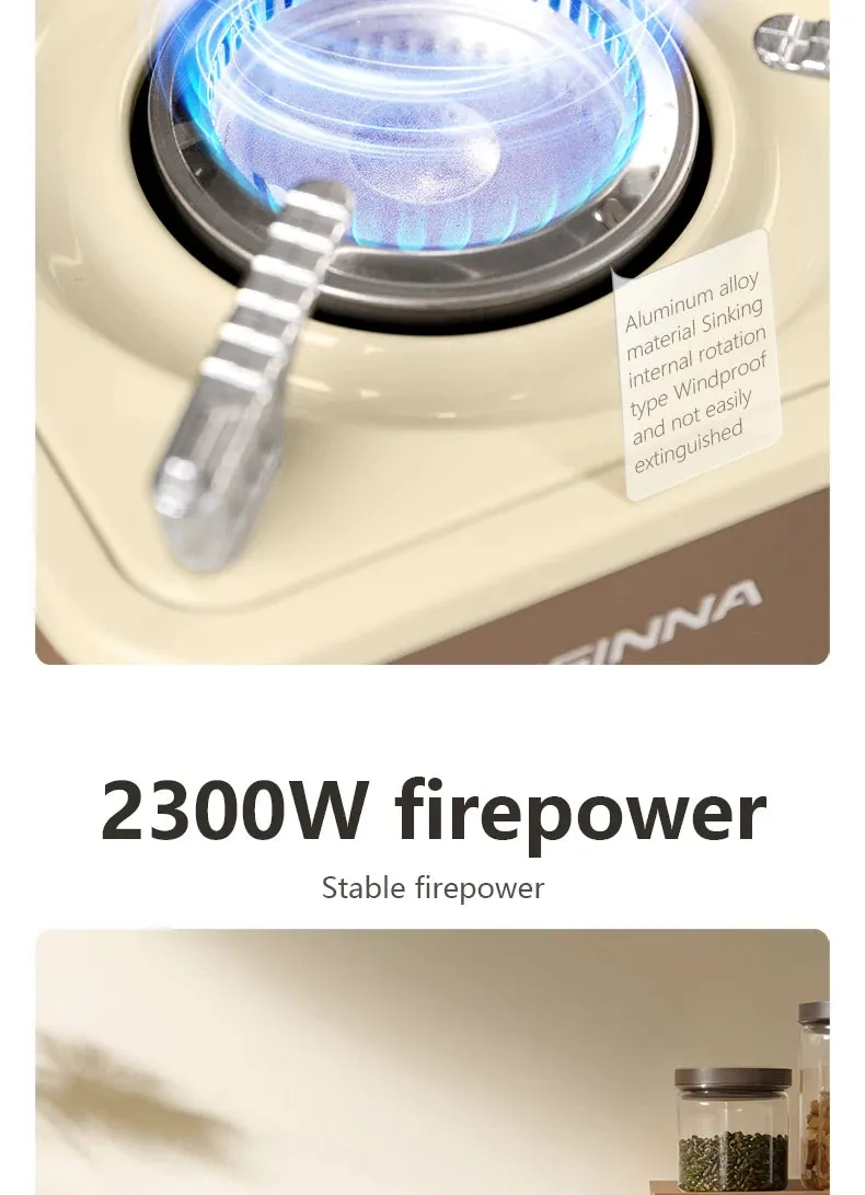 BISINNA Outdoor Camping Gas Stove 2300W High Firepower Portable Cassette Furnace Gas Burner for Picnic Hiking Camp