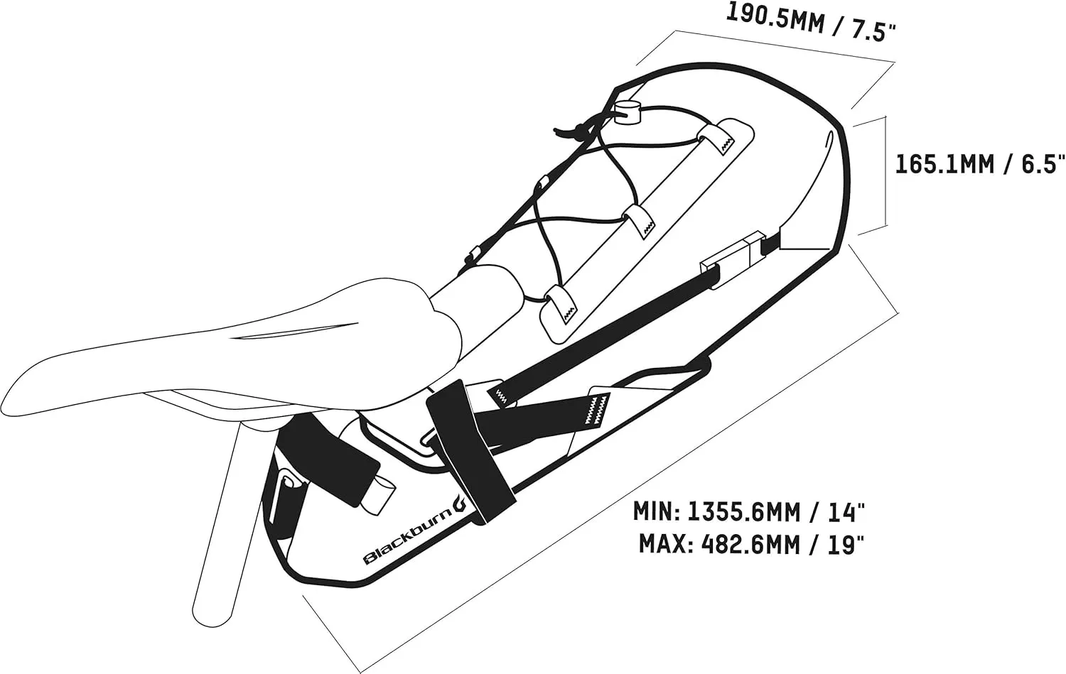 Blackburn Outpost Elite Universal Seat Pack and Dry Bike Bag