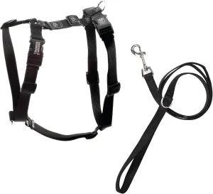 Blue-9 Pet Products No-Pull Balance Harness and Loose Leash Walking Set Dogs, Made in The USA, Black, X-Small