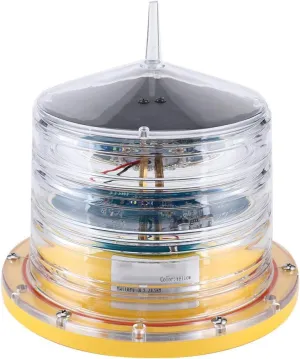 Boat Beacon Light, IP68 20LEDs Solar Marine Buoy Light Marine Beacon Light Waterproof Beacon Light Barge Safety Light