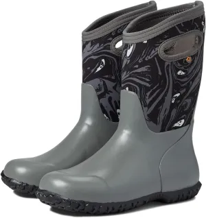 BOGS York Spooky (Toddler/Little Kid/Big Kid) Gray Multi 4 Big Kid M