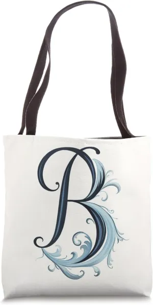 Boho Chic Floral Wreath Latter M Cute Pastel Tote Bag