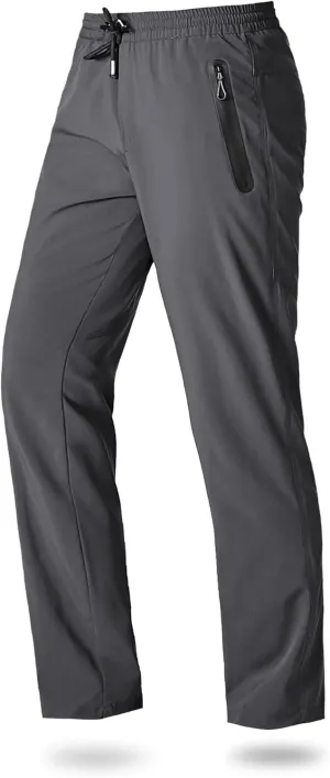 Boladeci Men's Joggers Lightweight Quick Dry Casual Athletic Hiking Pants Sweatpants with Pockets Elastic Waist