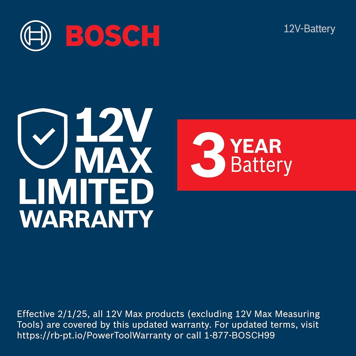 BOSCH BAT414 12-Volt Max Lithium-Ion 2.0Ah High Capacity Battery