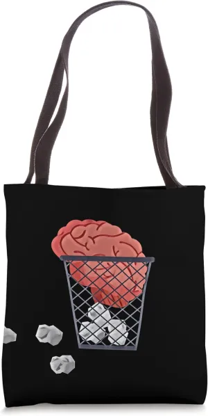 Brain In An Office Bin Tote Bag