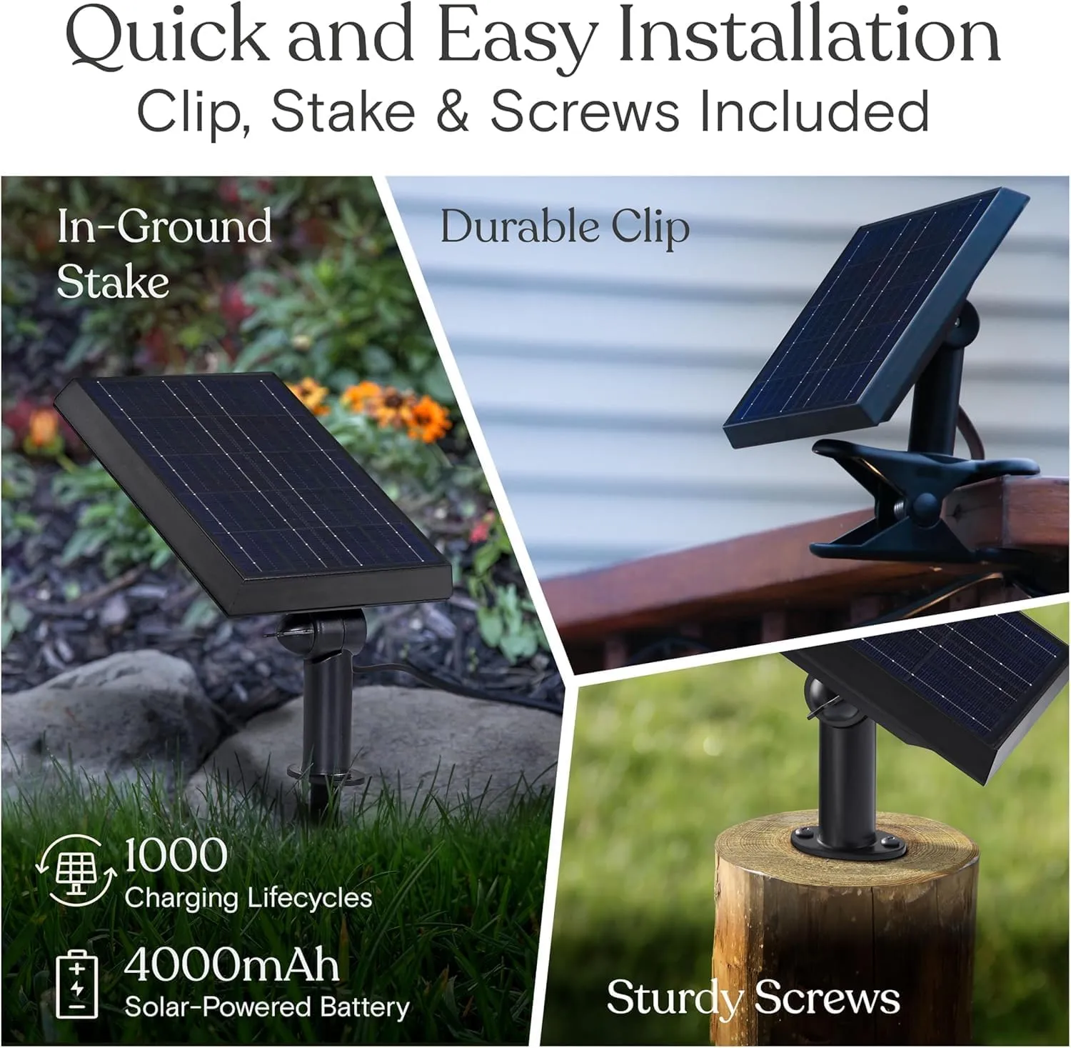 Brightech Ambience Pro Solar Powered Outdoor String Lights - Commercial Grade Patio Lights with 48 Ft Edison Bulbs - Shatterproof LED Solar Lights for - 1W LED, Warm White Light