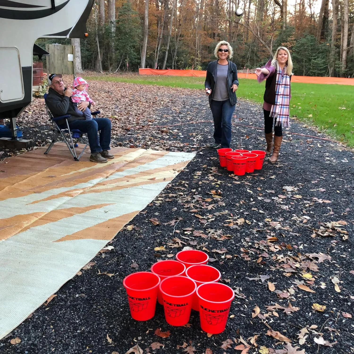 BucketBall | Original, Largest & Most Durable Brand | Supports USA Jobs | Ultimate Outdoor & Tailgate Game | Perfect for Beach, Pool, Lawn, Yard, Camping