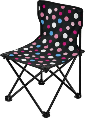 Burbuja Polka Dot Camping Chair Portable Folding Chair for Outdoor Camping Beach Sports Picnic, Supports 220lbs Collapsible Chair
