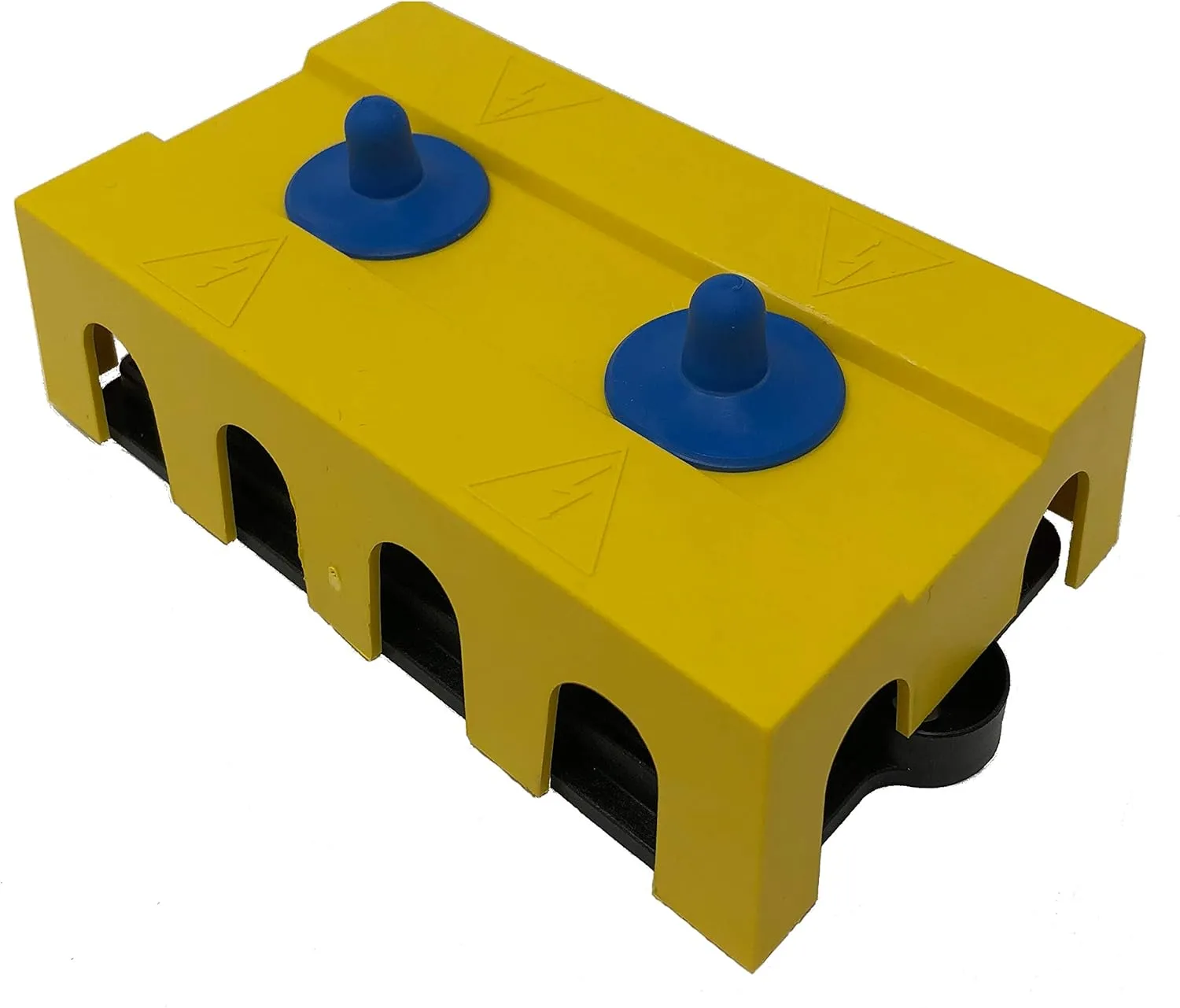 BusBar - Dual 250 Amp 4-Post Power Distribution Block - 5/16" & 3/8" Stainless Steel Posts for Marine, Solar, and Automotive Use - Made in USA