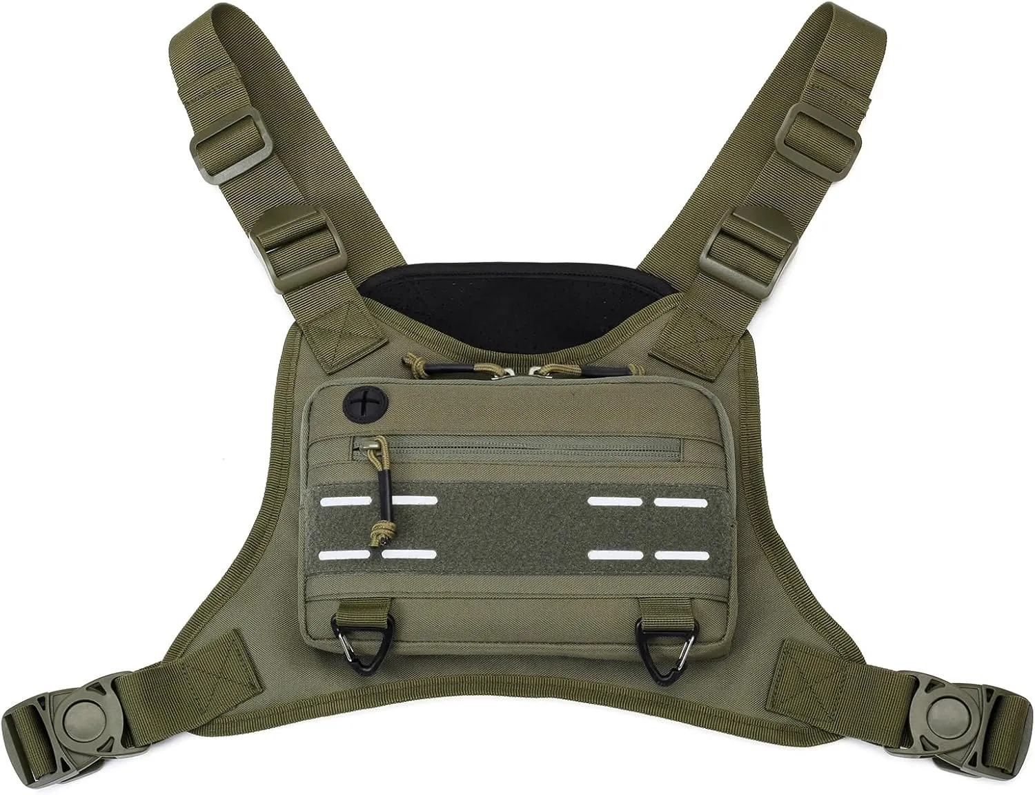 CamGo Tactical Outdoor Sports Chest Bag for Men, Molle EDC Vest Chest Pack for Sports Running Hiking Workout