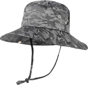 Camouflage Fisherman hat with Round Brim and Large Brim, Suitable for Jungle Exploration, Mountaineering and Fishing.