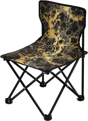 Camouflage Gold Collapsible Camping Chairs for Adults Lightweight Portable Folding Chair with Carrying Bag Portable Chair for Waiting in Line for Outdoor Outside
