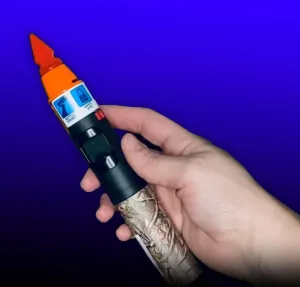 Camouflage Turbo Blue Torch Stick Multi-Purpose Refillable Butane Lighter, Wind Proof - 12 Pack Orange