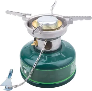 Camp Stoves, Portable gasoline stove, Backpacking Burner Camping Stove for Cooking Picnic Hiking Trekking, Stainless Steel Folding Stand, Compact and Easy to Store