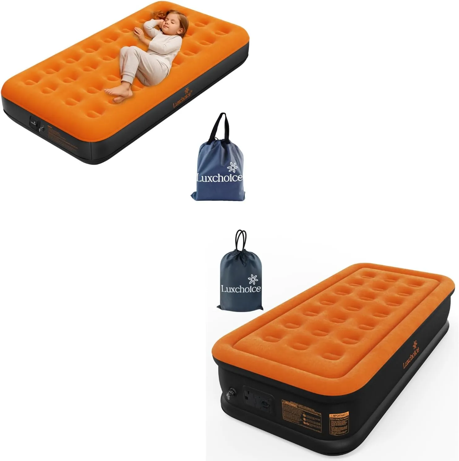 Camping Air Mattress with Built-in Pump for Camping Home Guests Travel