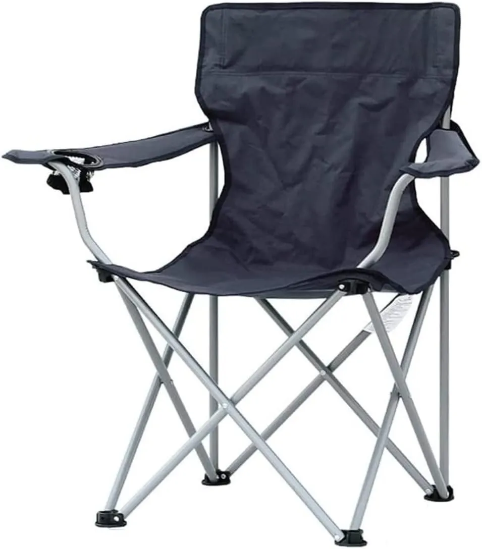 Camping Chair Fishing Chair Folding Chairs Camping Padded Camping Chairs Outdoor Folding Armchair with Cup Holder Beach Fishing Chair Portable Leisure High Backrest Chair Lawn Chairs Outside (Color :
