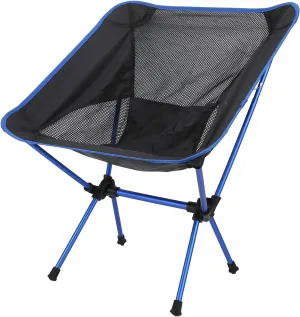 Camping Chair, Fishing Chair, Portable Folding Chair with Storage Bag for Adults, Aluminum Frame, Lightweight, 150KG Capacity, for Camping, BBQ, Hiking, Beach, Lawn