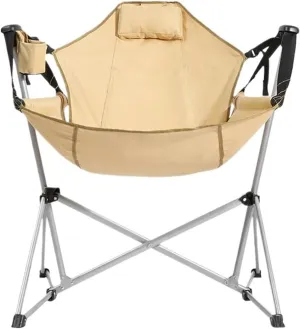 Camping Chair Leisure Rocking High Back Folding Recliner Chair
