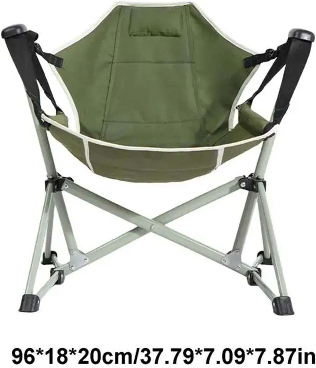 Camping Chair Leisure Rocking High Back Folding Recliner Chair