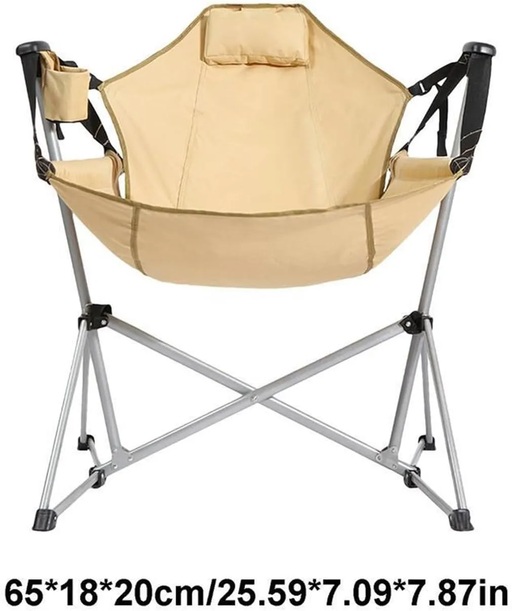 Camping Chair Leisure Rocking High Back Folding Recliner Chair