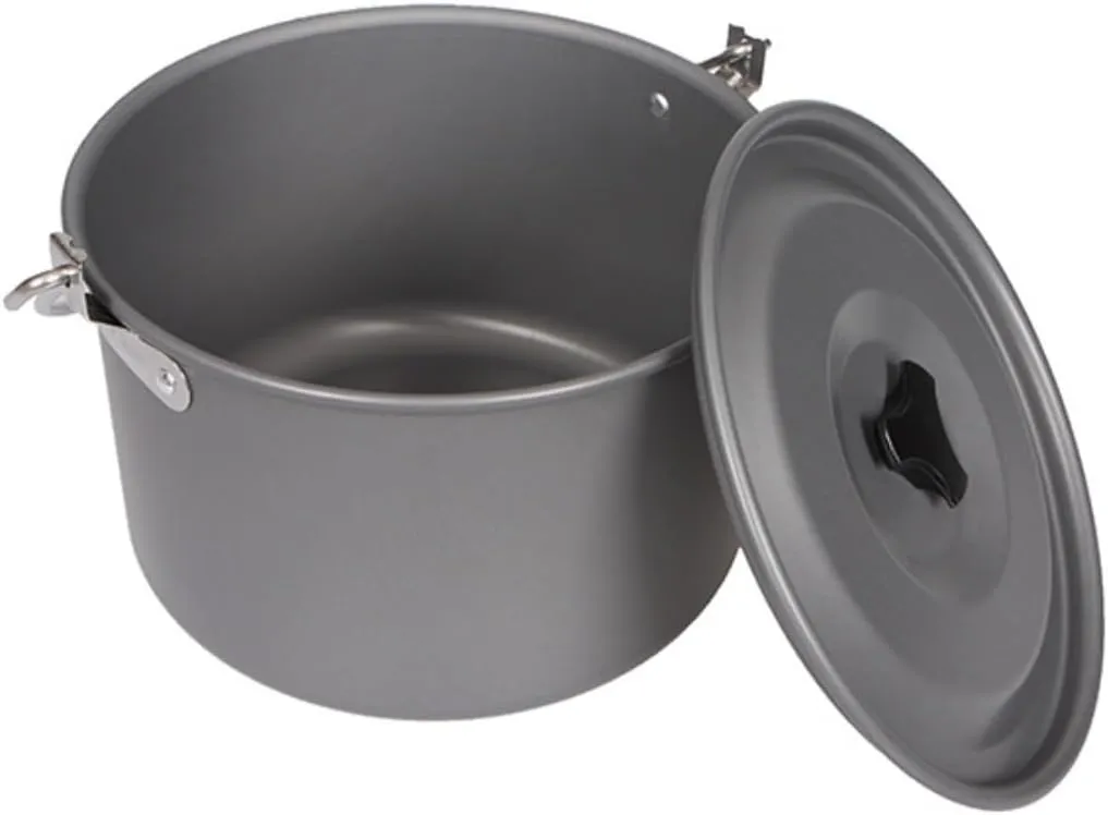 Camping Cookware, Camping Cooker Outdoor Picnic Picnic Large Hanging Pot Camping Single Pot Portable Stove(Orange)