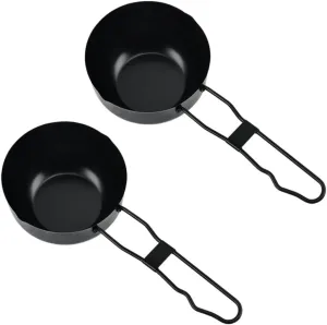 Camping Cookware Iron Stew Pot Outdoor Cooking Pot for Camping Easy to Store and Carry