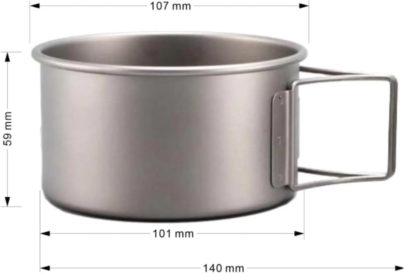 Camping Cookware, Outdoor Camping Portable Pure Titanium Bowl Set Pot Tableware Foldable Camping Cooker Portable Stove