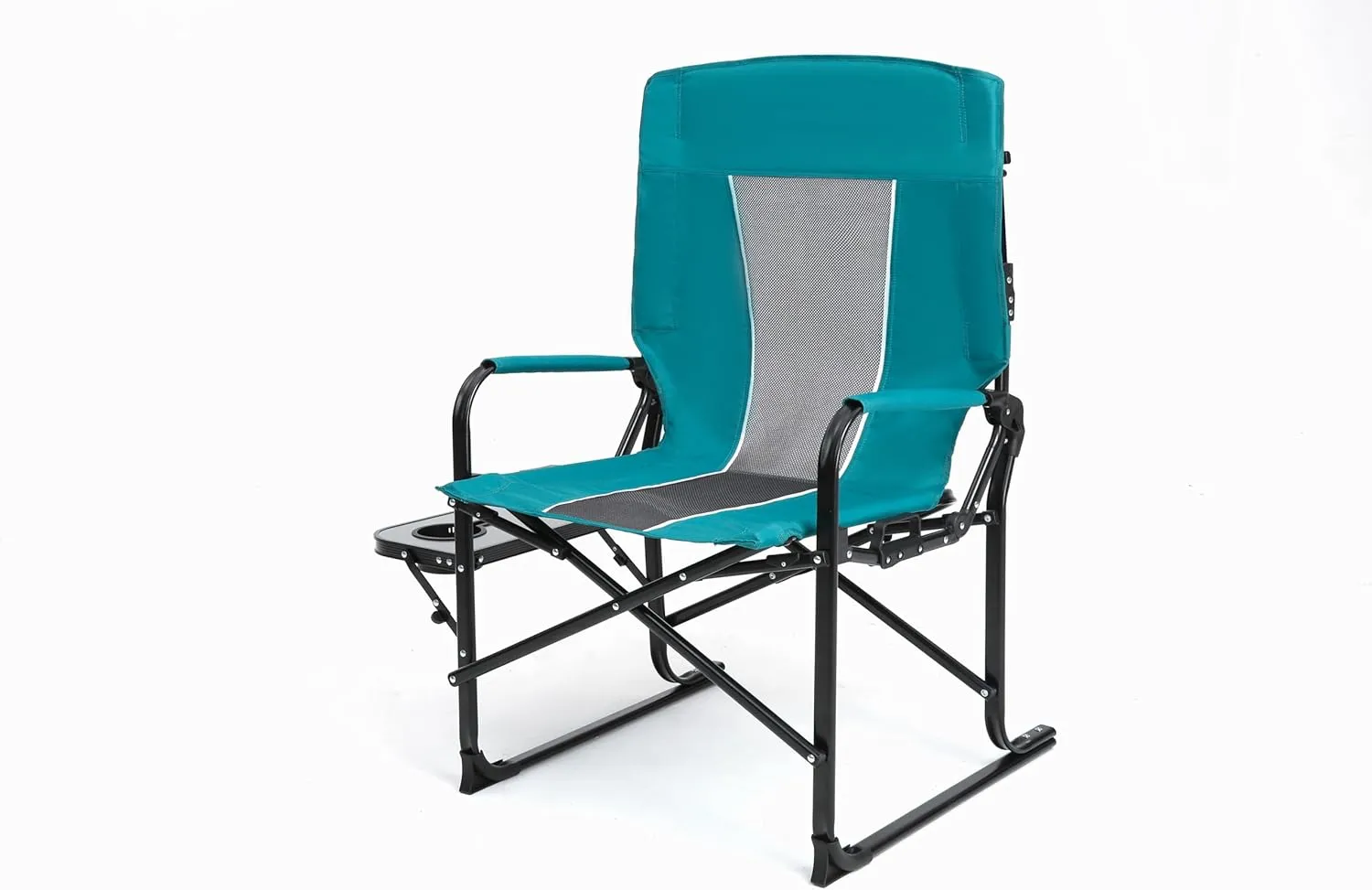 Camping Directors Chair, Heavy Duty,Oversized Portable Folding Chair with Side Table, Pocket for Beach, Fishing,Trip,Picnic,Lawn Blue
