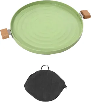 Camping Griddle Plate Nonstick Outdoor Grills Pan for Stovetop Barbecue Griddle Pan for Camp Stove Ridged Outsides