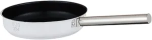 Camping Stainless Steel Frying Pan Nonstick Flat Griddle Pan Quick Heat Transfer Modern Cookware for Trekking Fishing Picnics