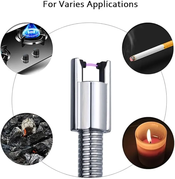 Candle Lighter Long USB Rechargeable Lighter,Electric Arc Lighter Flexible Flameless for Candles,Camping,Grill,Stove,BBQ