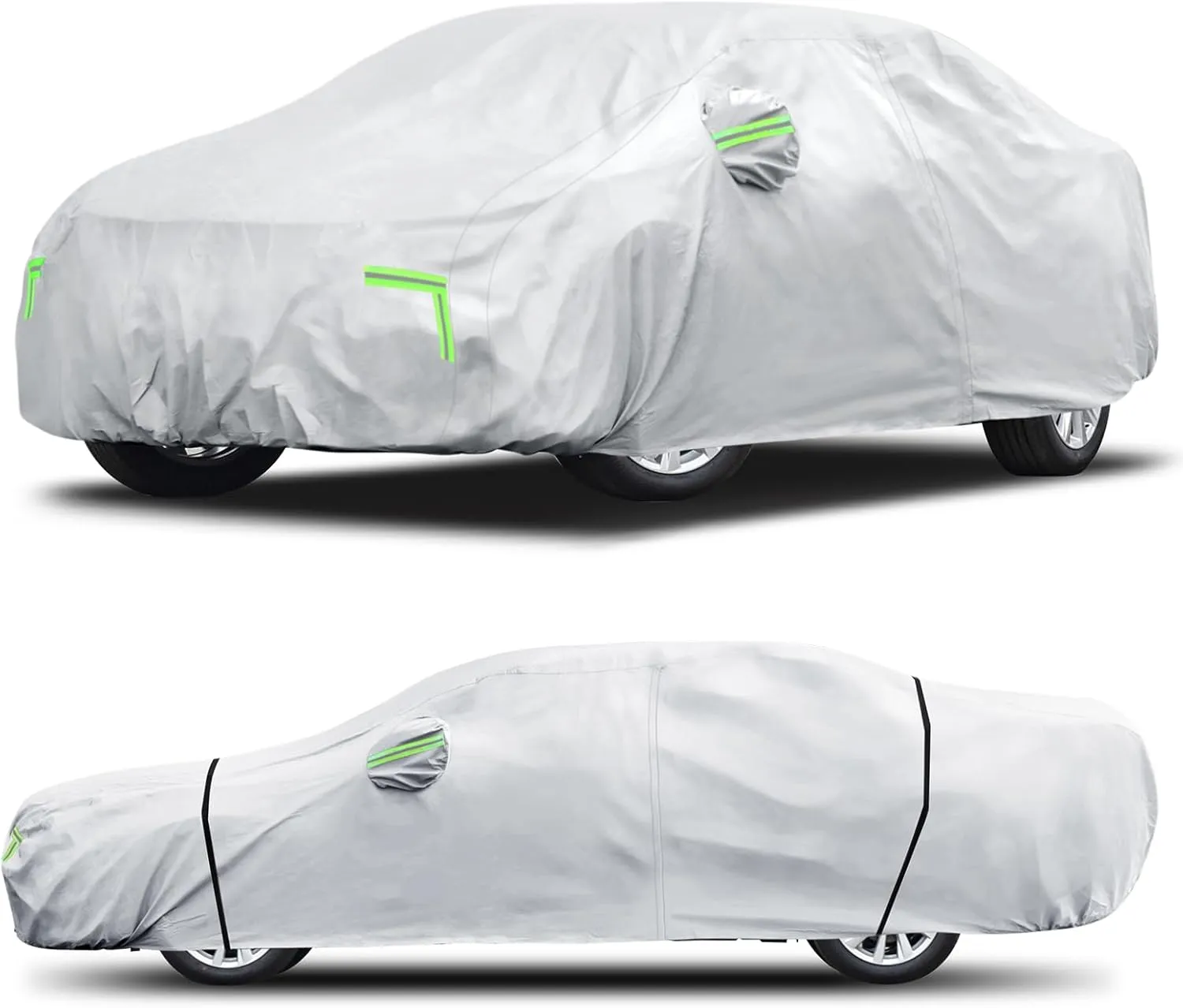 Car Cover Custom Fit for Toyota Camry 1996-2025,Honda Accord 2001-2025,6 Layers Truck Cover Waterproof All Weather for Automobiles,Outdoor Full Exterior Cover,Rain, Sun, Wind Protection,Sliver