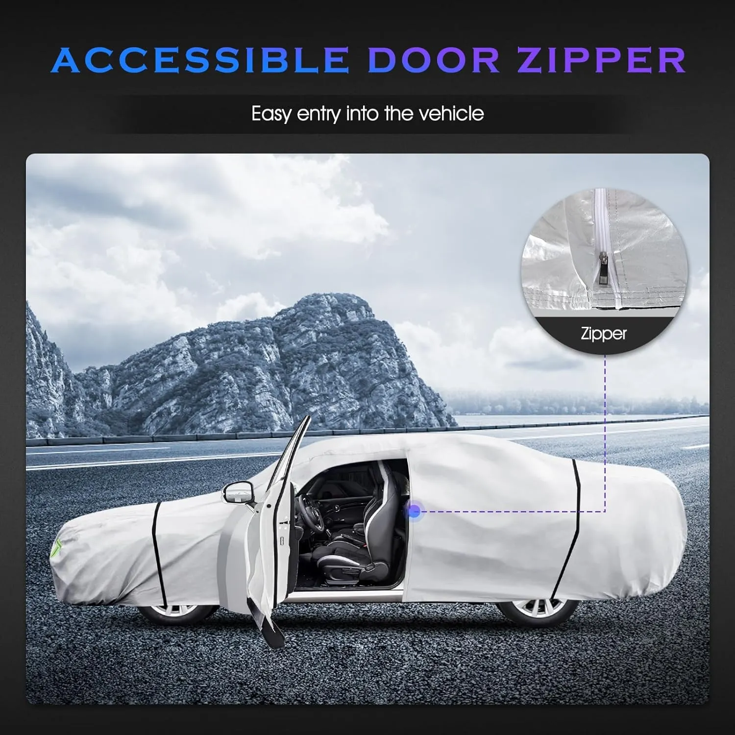 Car Cover Custom Fit for Toyota Camry 1996-2025,Honda Accord 2001-2025,6 Layers Truck Cover Waterproof All Weather for Automobiles,Outdoor Full Exterior Cover,Rain, Sun, Wind Protection,Sliver