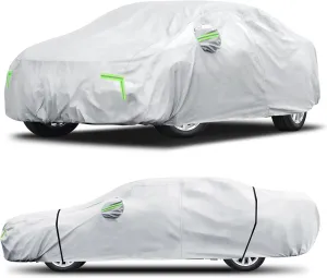 Car Cover Custom Fit for Toyota Camry 1996-2025,Honda Accord 2001-2025,6 Layers Truck Cover Waterproof All Weather for Automobiles,Outdoor Full Exterior Cover,Rain, Sun, Wind Protection,Sliver
