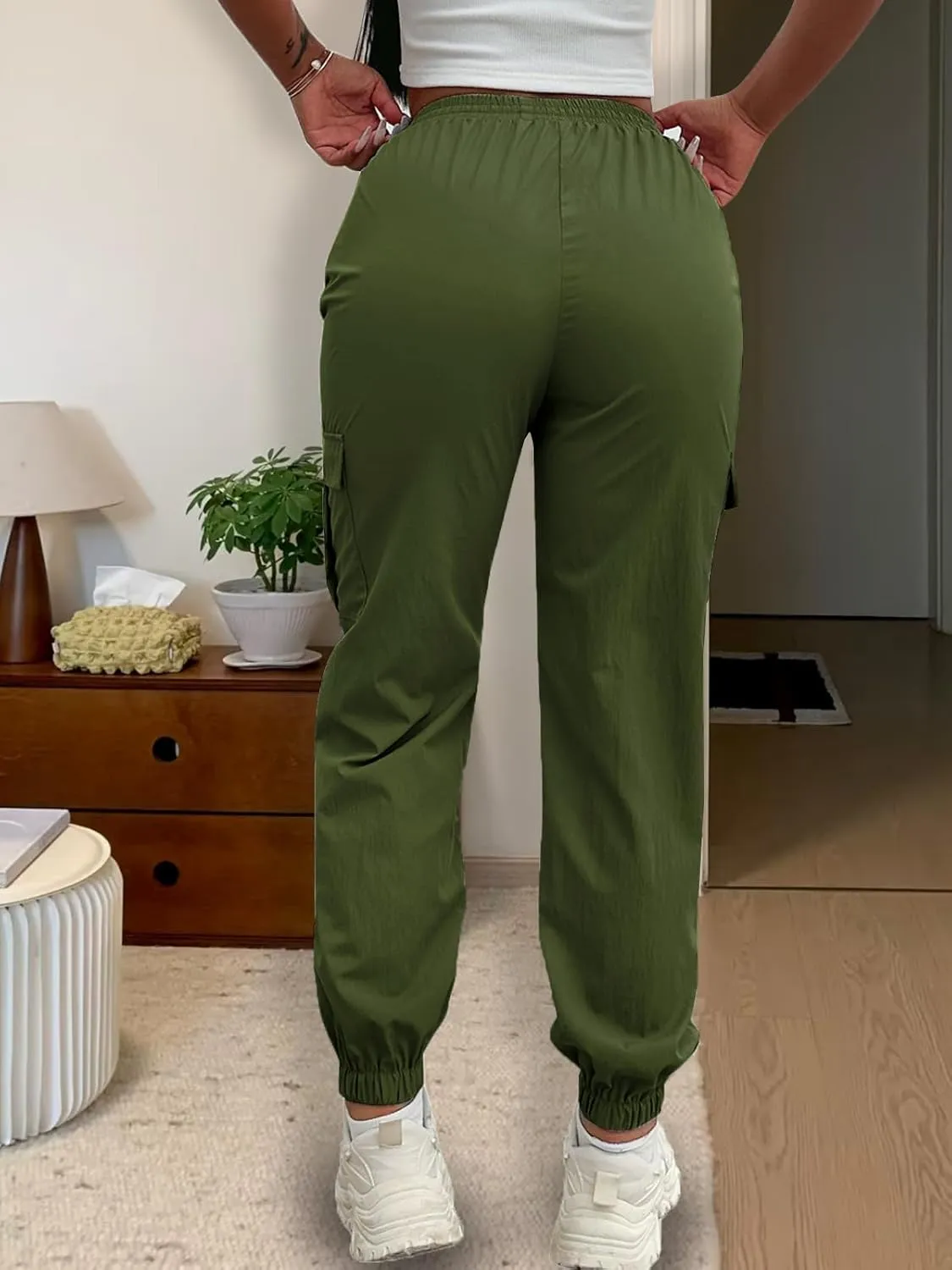 Cargo Pants Women Lightweight Joggers Quick Dry Summer Hiking Pants with Pockets