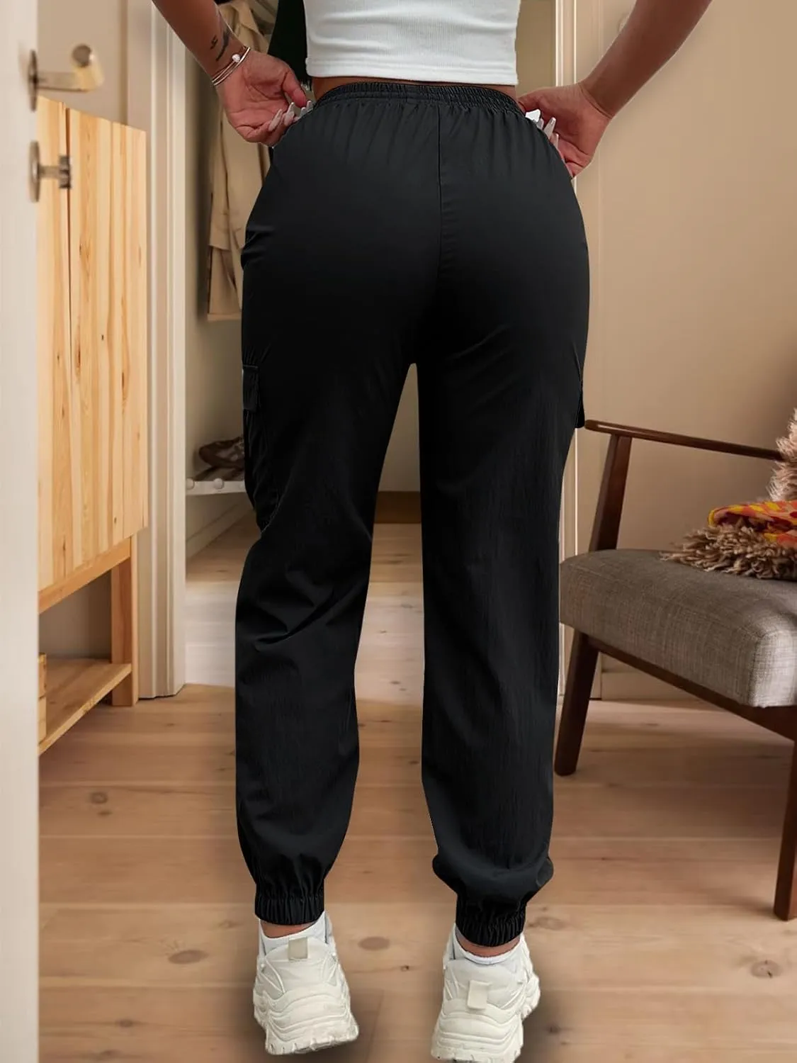 Cargo Pants Women Lightweight Joggers Quick Dry Summer Hiking Pants with Pockets