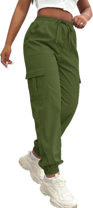 Cargo Pants Women Lightweight Joggers Quick Dry Summer Hiking Pants with Pockets