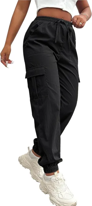 Cargo Pants Women Lightweight Joggers Quick Dry Summer Hiking Pants with Pockets
