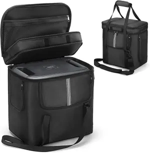 Carrying Case Compatible with BLUETTI AC180 / AC2A, Solar Generator Portable Power Station and Accessories Travel Storage Bag with Shoulder Strap Side Pockets (for AC180)