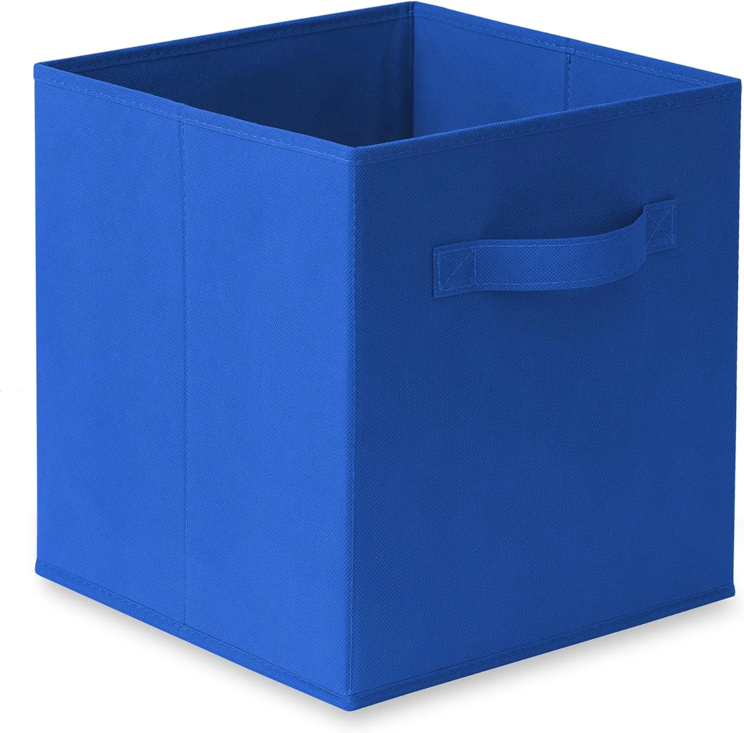 Casafield Set of 12 Collapsible Fabric Cube Storage Bins, Royal Blue - 11" Foldable Cloth Baskets for Shelves, Cubby Organizers & More