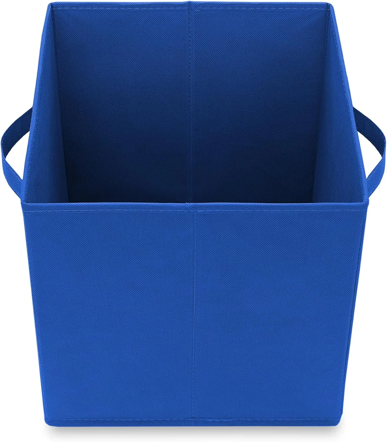 Casafield Set of 12 Collapsible Fabric Cube Storage Bins, Royal Blue - 11" Foldable Cloth Baskets for Shelves, Cubby Organizers & More