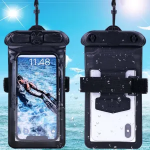 Case Cover, Compatible with Meizu M10 Black Waterproof Pouch Dry Bag (Not Screen Protector Film)