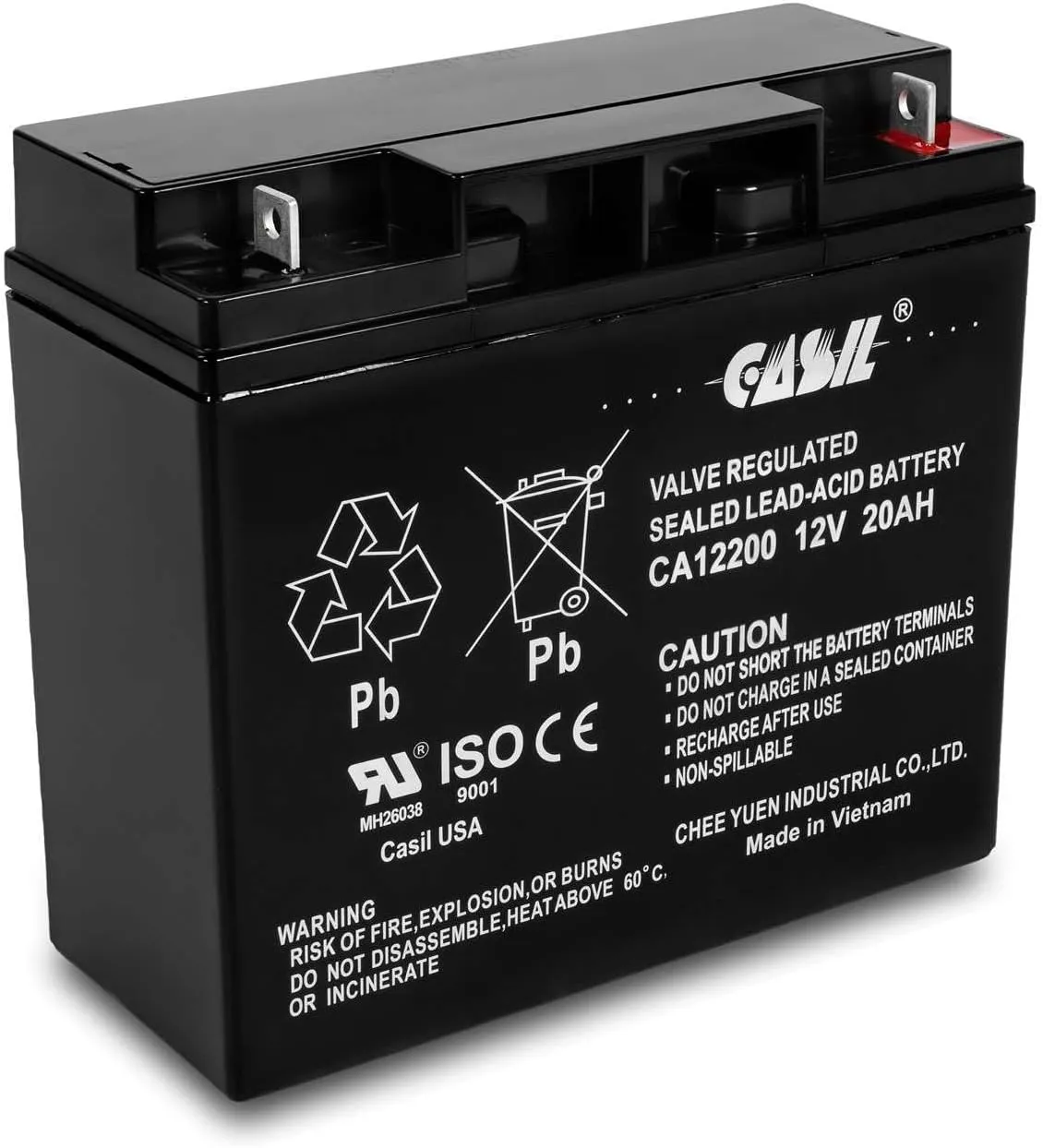 Casil 12V 20Ah Replacement Battery Compatible with Jump n Carry JNC660 JNCAIR JNC 660 JNC4000 JNC065 JNC100 JNC105 JNC4000PRO JNCAIR JNC300XL