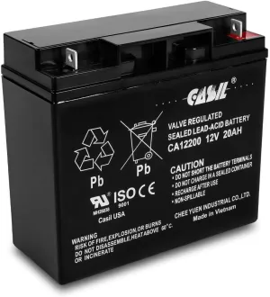Casil 12V 20Ah Replacement Battery Compatible with Jump n Carry JNC660 JNCAIR JNC 660 JNC4000 JNC065 JNC100 JNC105 JNC4000PRO JNCAIR JNC300XL