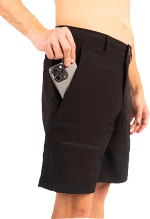 Castaway (Black) and Angler (Grey) Waterproof Pocket Outdoor Shorts - Gen 2